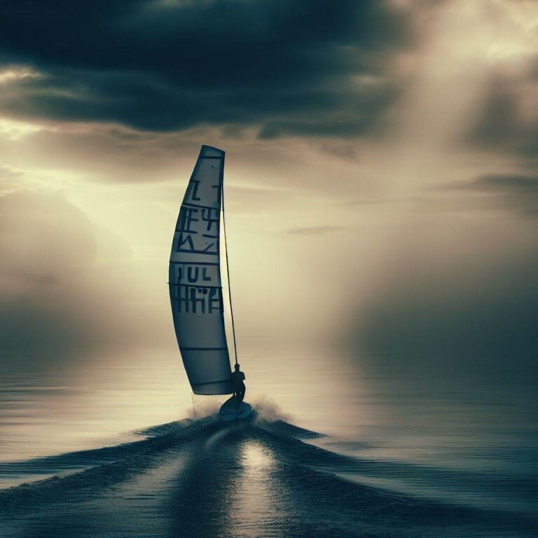 Zwrot przez sztag windsurfing